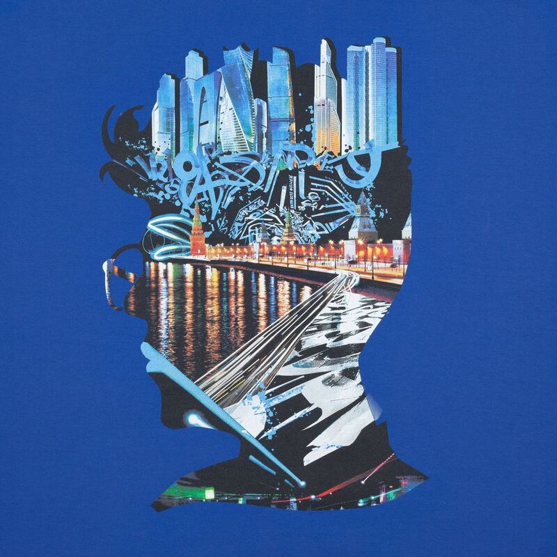 Футболка Moscow Boy, ярко-синяя арт.70050.44