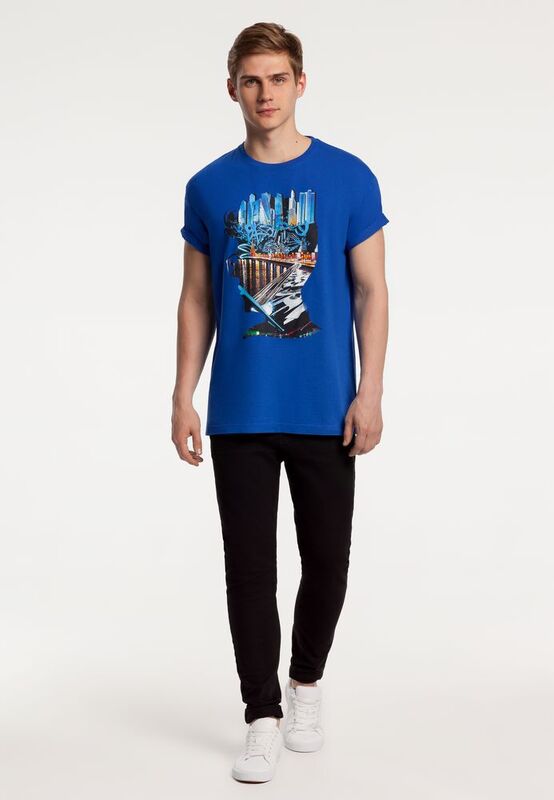 Футболка Moscow Boy, ярко-синяя арт.70050.44