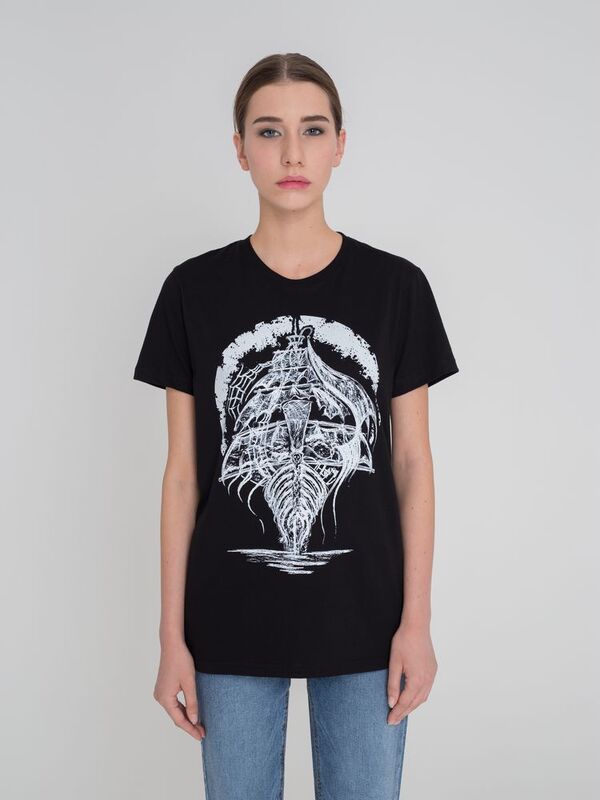 Футболка &laquo;Летучий Голландец&raquo;, черная арт.70066.30