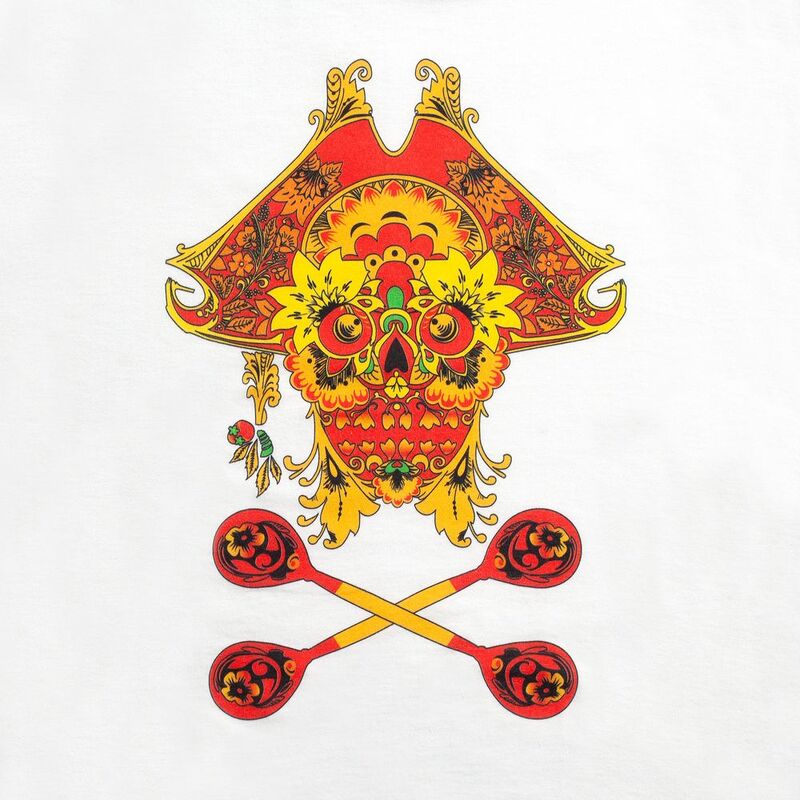 Футболка Yo Ho Hohloma, белая арт.70068.60