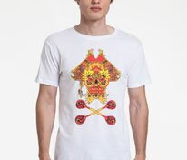 Футболка Yo Ho Hohloma, белая арт.70068.60