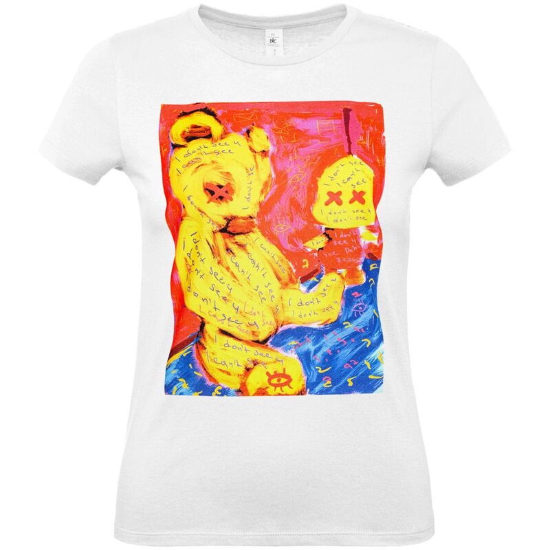 Футболка женская I Don't See You, белая арт.70628.60