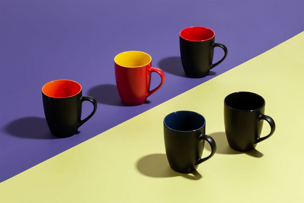 Кружка Bright Tulip, матовая, черная арт.10735.30