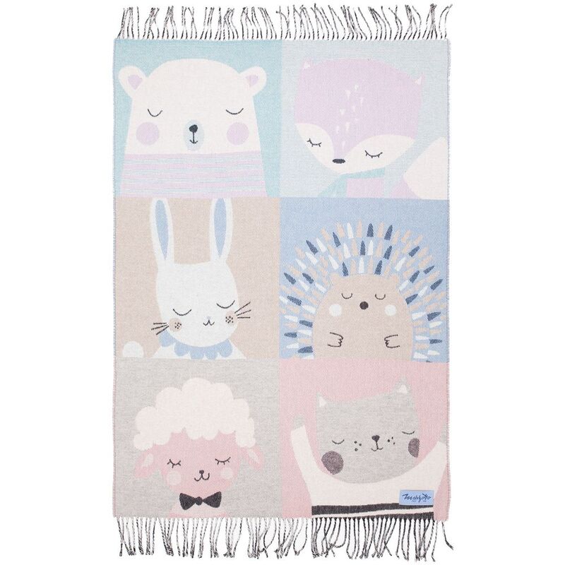 Плед детский Zoo, голубой арт.10685.15