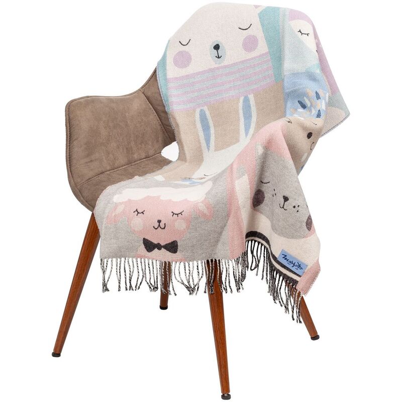 Плед детский Zoo, голубой арт.10685.15