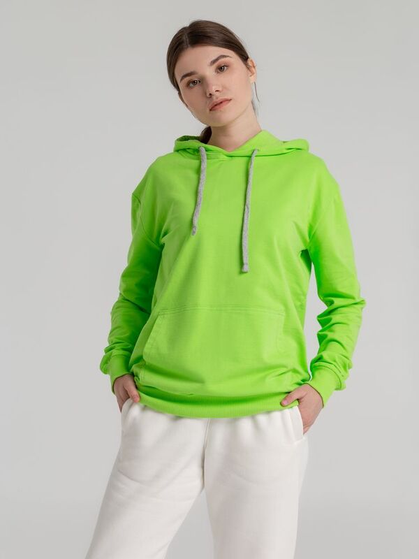 Толстовка с капюшоном Unit Kirenga, зеленое яблоко арт.6894.94