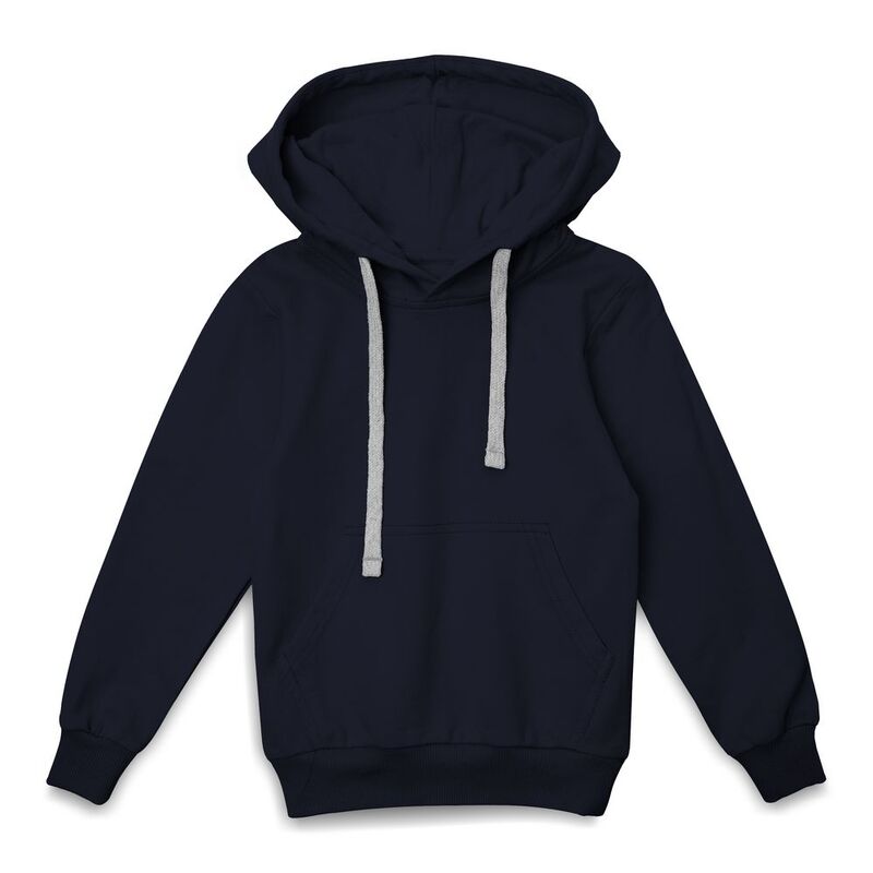 Толстовка с капюшоном детская Kirenga Kids, темно-синяя арт.11147.40