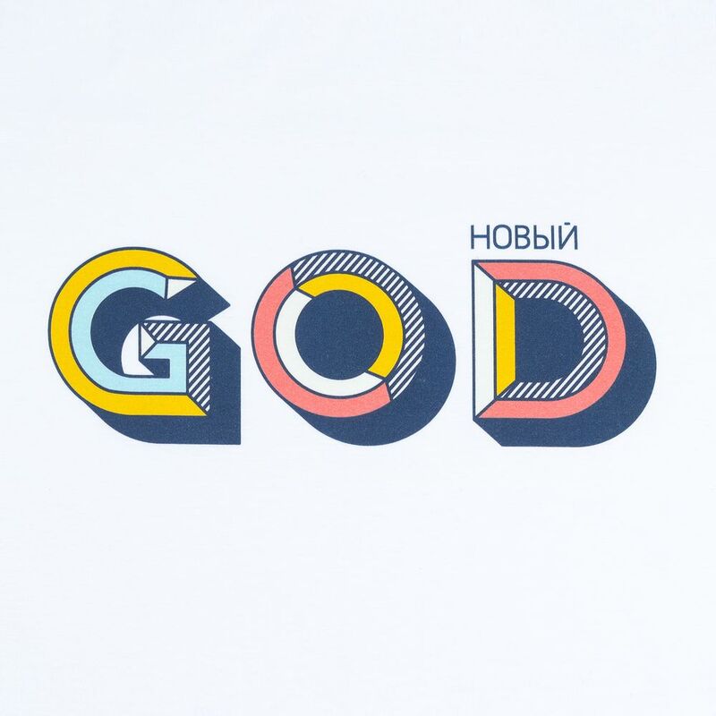 Футболка женская &laquo;Новый GOD&raquo;, белая арт.71907.60