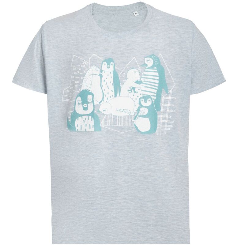 Футболка мужская приталенная Ping Win, голубой меланж арт.71917.14