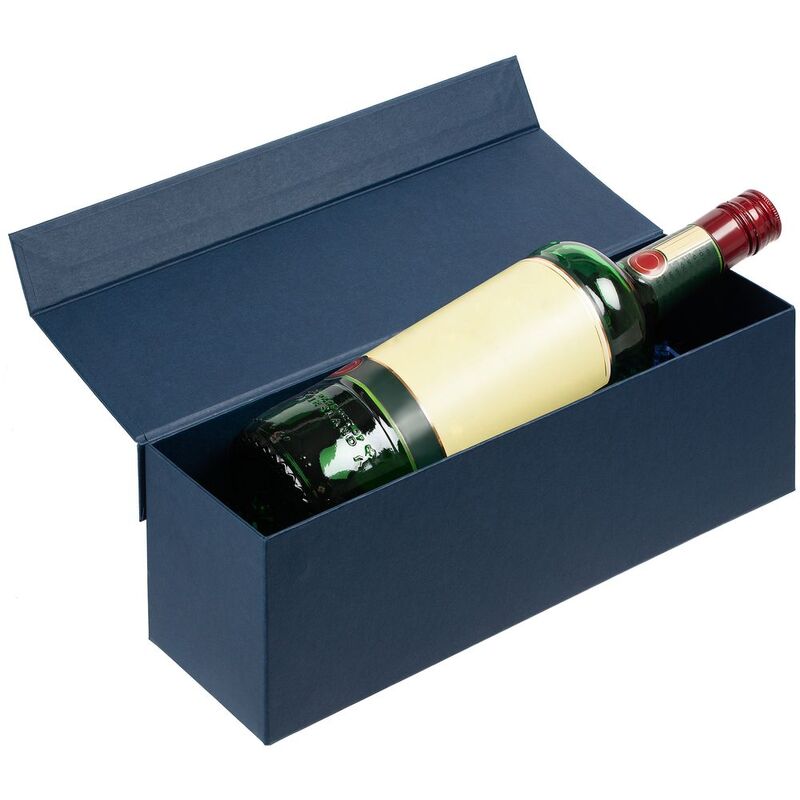 Коробка под бутылку Color Jacket, синяя арт.12023.40