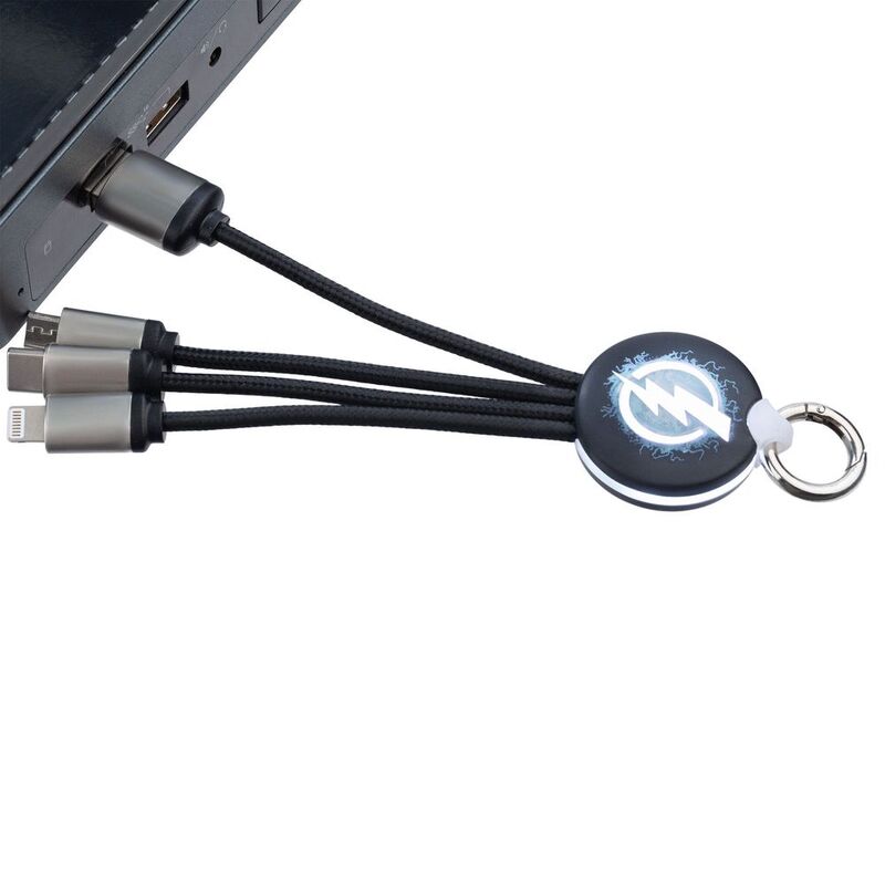 Кабель-брелок с подсветкой логотипа Lite Omniline арт.12025.30