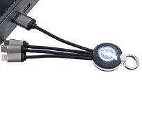 Кабель-брелок с подсветкой логотипа Lite Omniline арт.12025.30