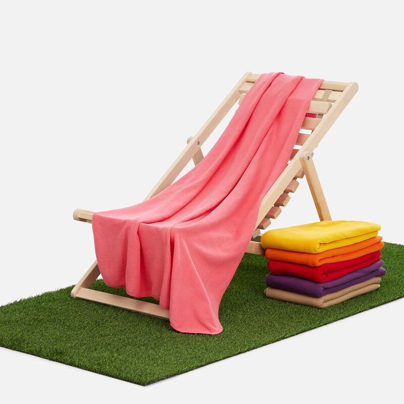 Флисовый плед Warm&Peace, розовый (коралловый) арт.7669.21