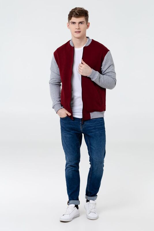 Бомбер College, бордовый арт.11577.55