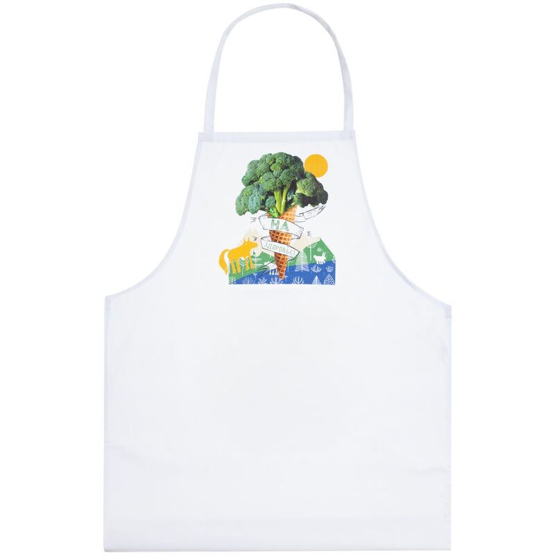 Фартук &laquo;На здоровье!&raquo;, белый арт.70287.60