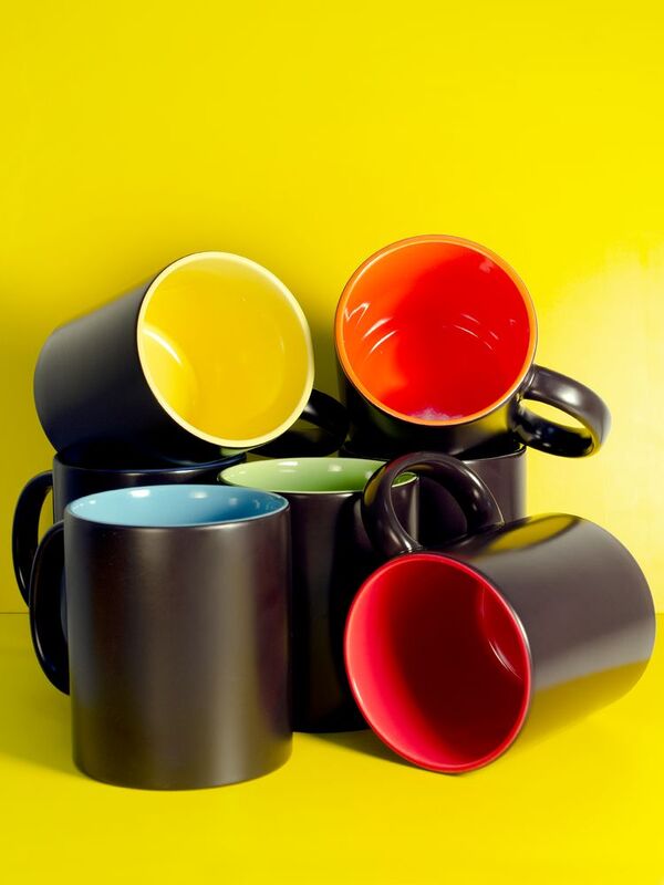 Кружка-хамелеон On Display, матовая, черная с красным арт.10869.50