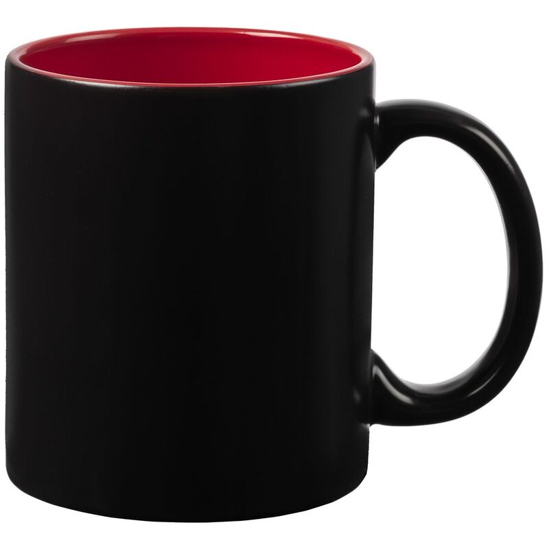 Кружка-хамелеон On Display, матовая, черная с красным арт.10869.50