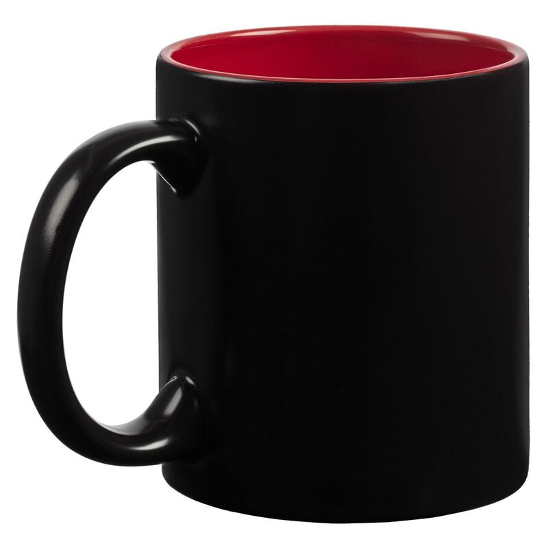 Кружка-хамелеон On Display, матовая, черная с красным арт.10869.50