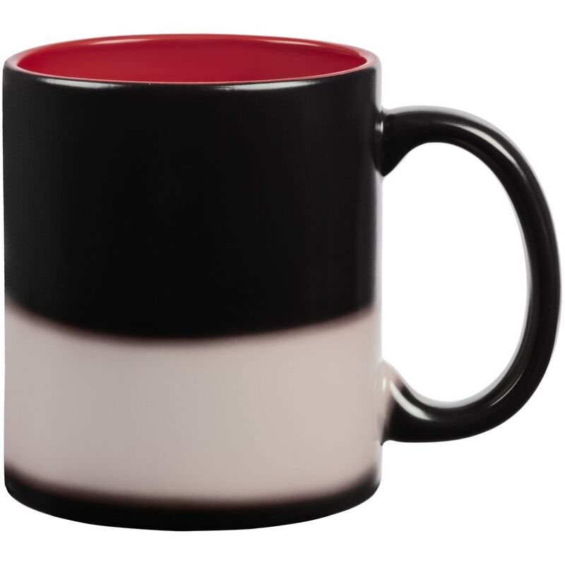 Кружка-хамелеон On Display, матовая, черная с красным арт.10869.50