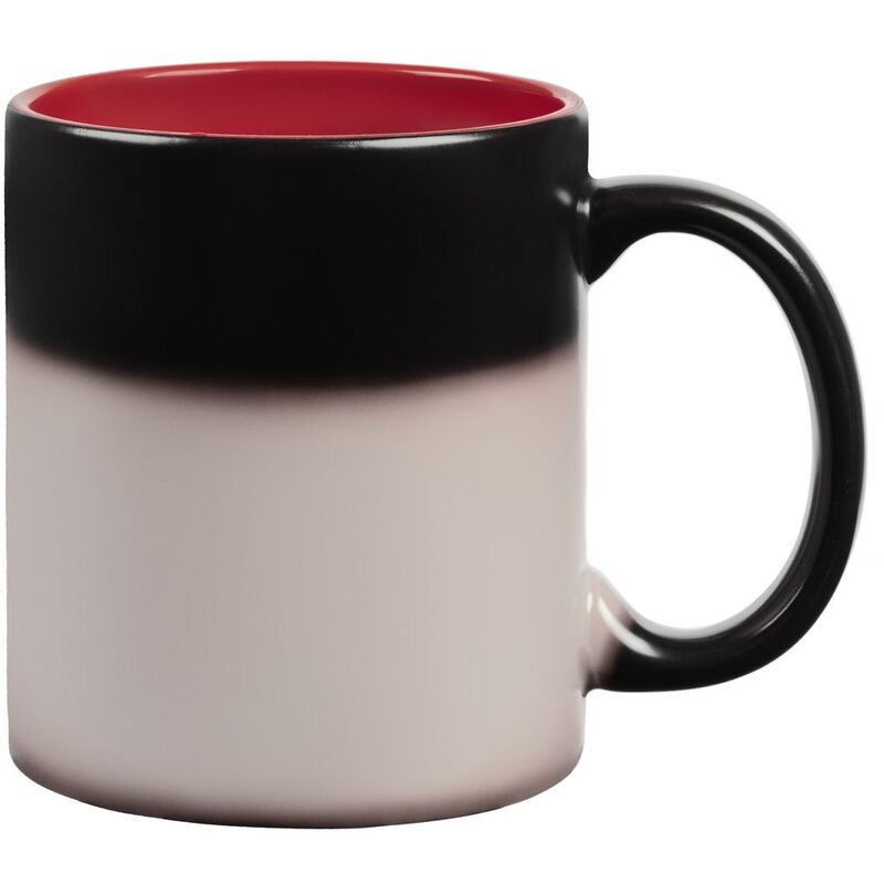 Кружка-хамелеон On Display, матовая, черная с красным арт.10869.50