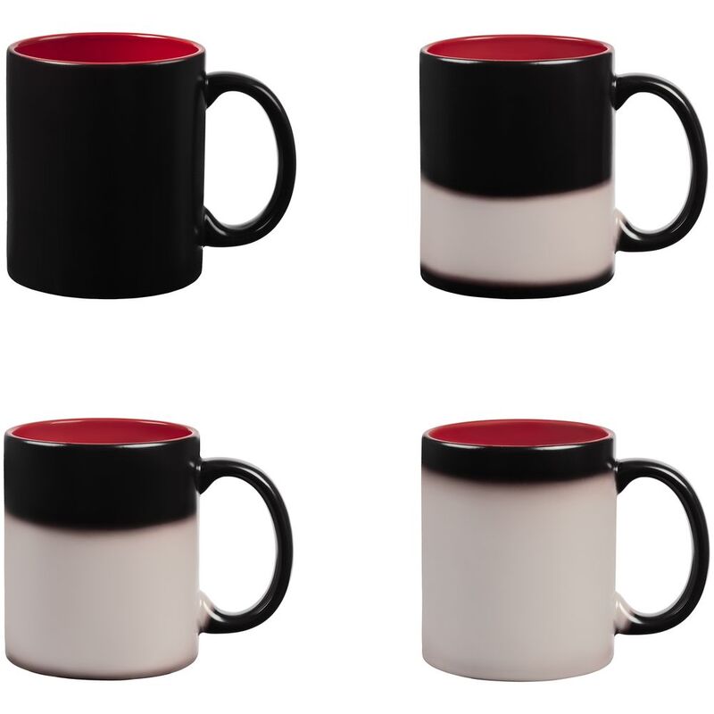 Кружка-хамелеон On Display, матовая, черная с красным арт.10869.50