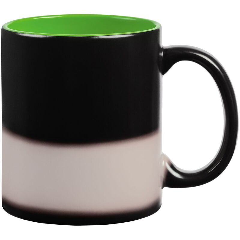 Кружка-хамелеон On Display, матовая, черная с зеленым арт.10869.90