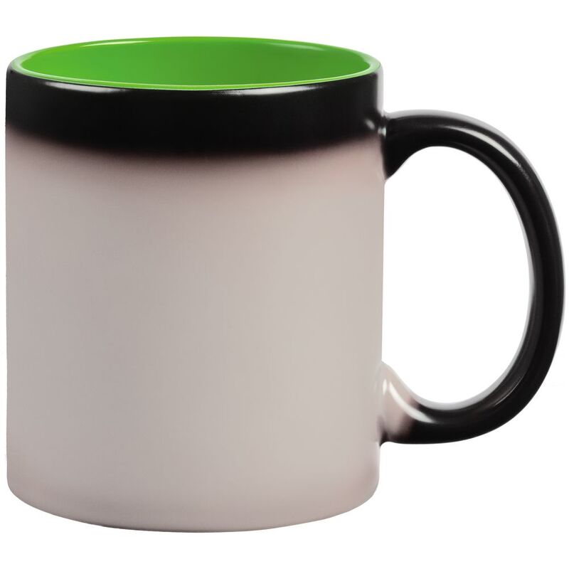 Кружка-хамелеон On Display, матовая, черная с зеленым арт.10869.90
