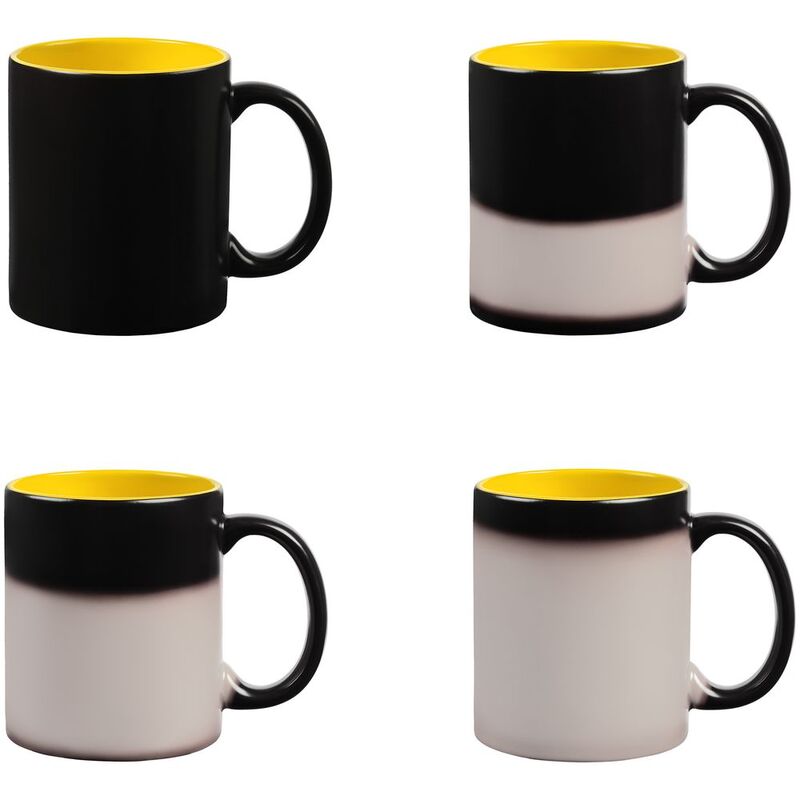 Кружка-хамелеон On Display, матовая, черная с желтым арт.10869.80