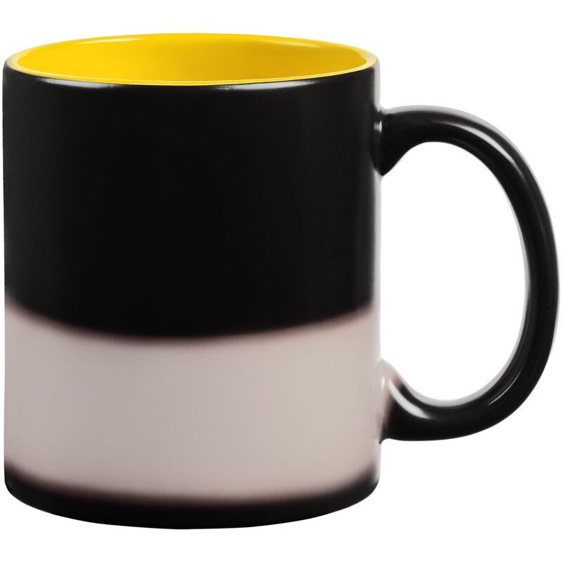 Кружка-хамелеон On Display, матовая, черная с желтым арт.10869.80