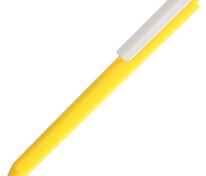 Ручка шариковая Pigra P03 Mat, желтая с белым арт.11583.86