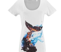 Футболка женская &laquo;Гиганты Вселенной&raquo;, белая арт.70405.60