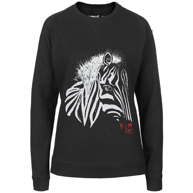 Толстовка женская &laquo;Арт-рокстар. Kiss Me&raquo;, черная арт.70356.30