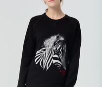 Толстовка женская &laquo;Арт-рокстар. Kiss Me&raquo;, черная арт.70356.30