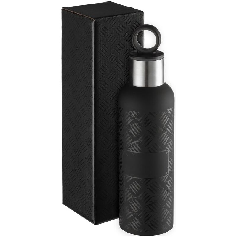 Термобутылка Hard Work Black, черная арт.70543.30