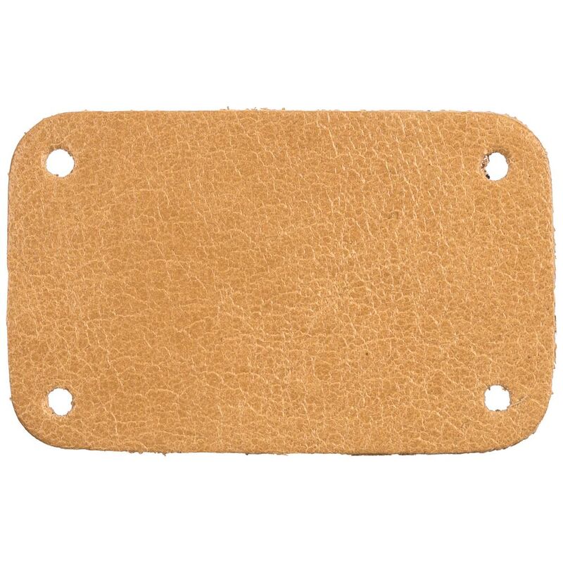 Лейбл кожаный Beta, S, бежевый арт.13845.12