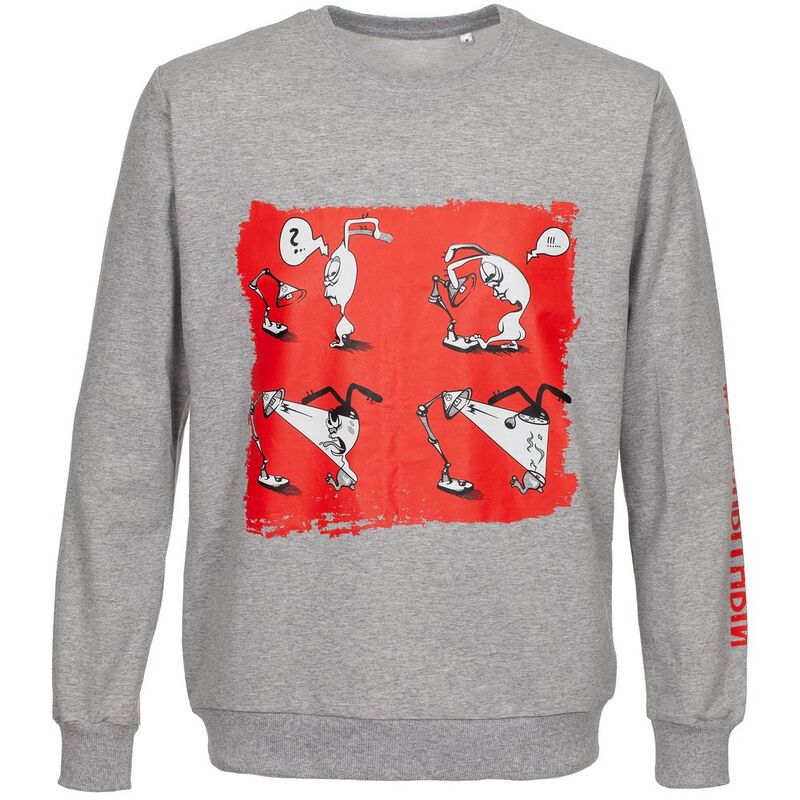 Толстовка &laquo;Яжопытный&raquo;, серый меланж арт.70581.11