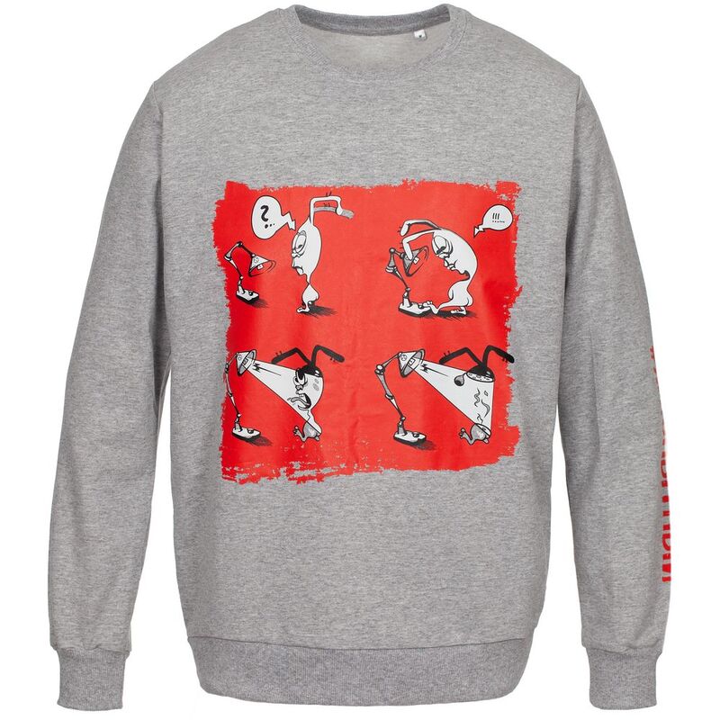 Толстовка &laquo;Ногиотушей&raquo;, серый меланж арт.70583.11