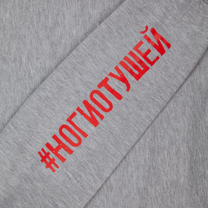 Толстовка &laquo;Ногиотушей&raquo;, серый меланж арт.70583.11