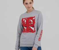 Толстовка &laquo;Ногиотушей&raquo;, серый меланж арт.70583.11