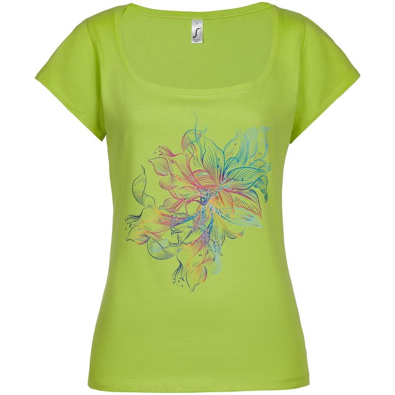 Футболка женская Vibrance, зеленое яблоко арт.70447.94