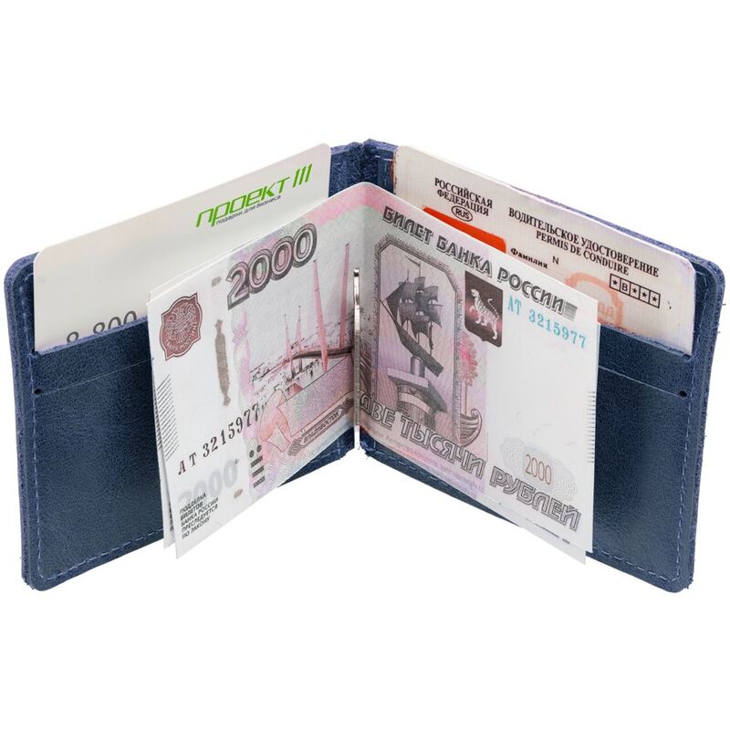 Зажим для купюр Apache, синий арт.3436.40