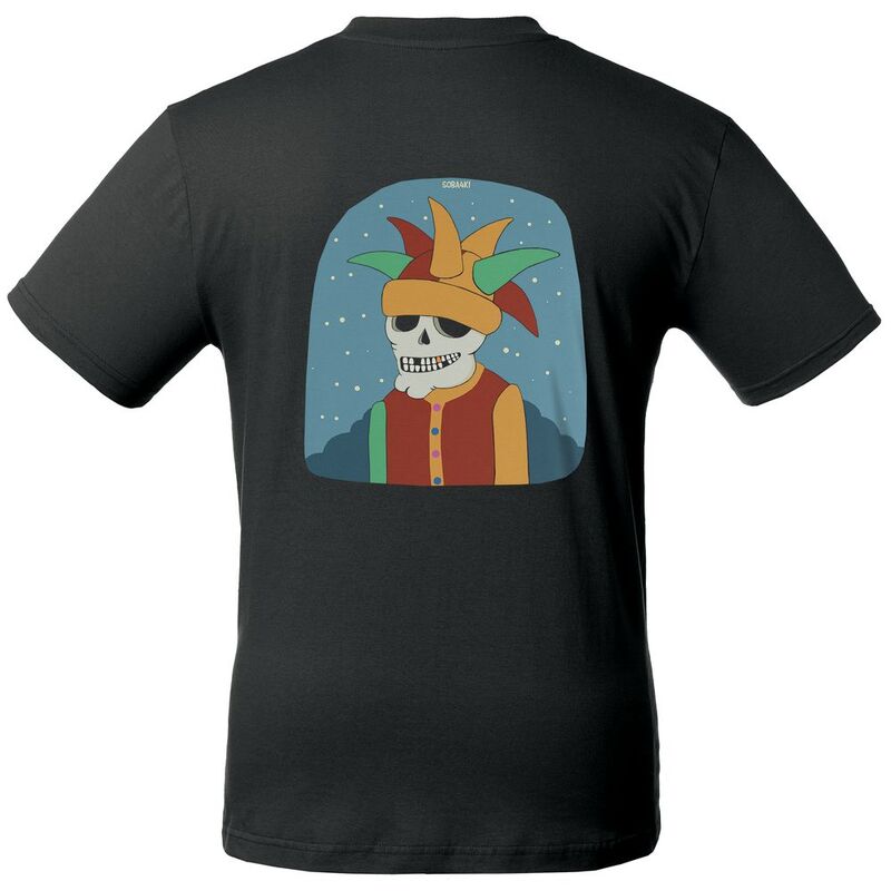 Футболка &laquo;Шут&raquo;, черная арт.70671.30