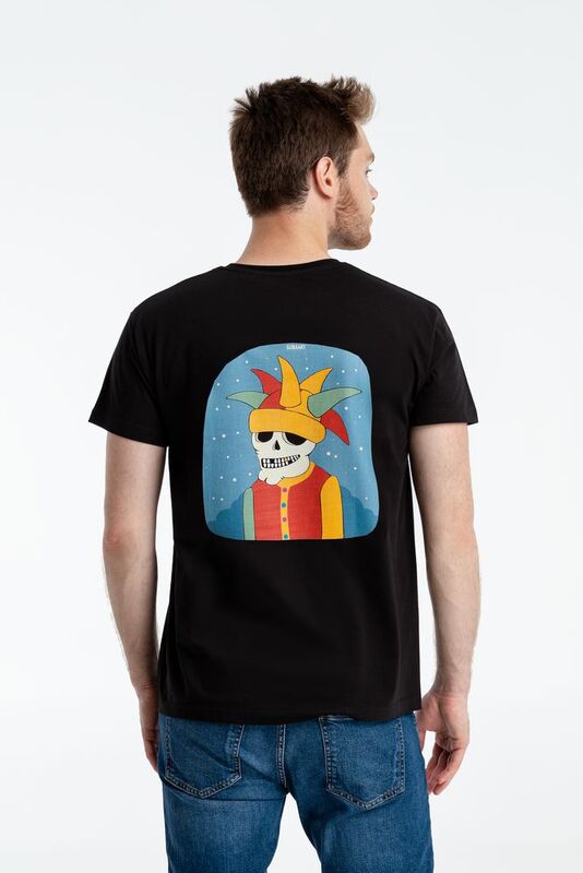 Футболка &laquo;Шут&raquo;, черная арт.70671.30