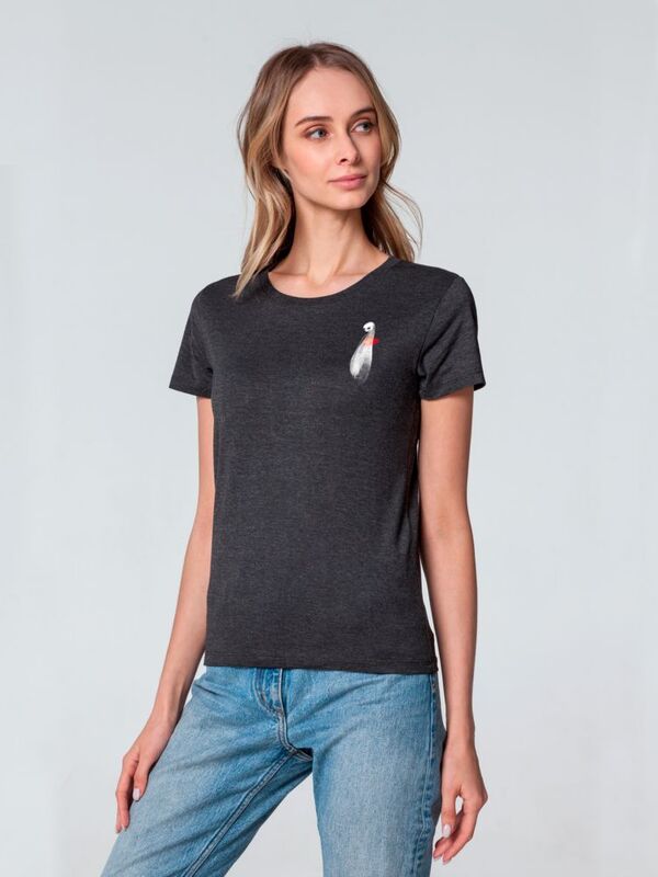 Футболка женская Ghost of Love, черная арт.70377.30