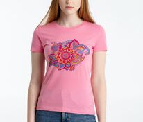 Футболка женская &laquo;Узор&raquo;, розовая арт.70520.56