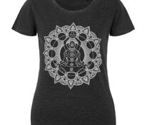 Футболка женская Chakraday, черный меланж арт.70412.12