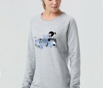 Свитшот женский &laquo;Не вы ли были у Невы&raquo;, серый меланж арт.70456.11