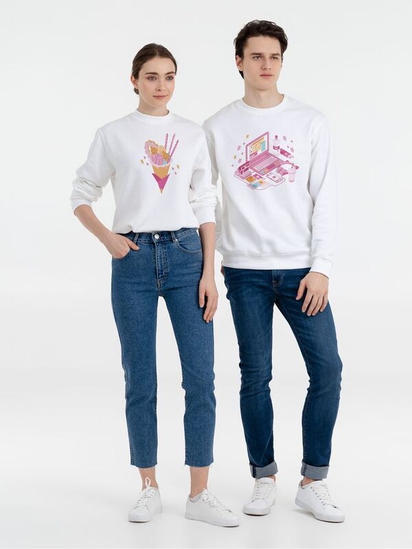 Толстовка &laquo;Осака. Юке&raquo;, белая арт.70465.60