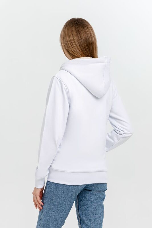 Толстовка на молнии Kulonga Sherpa, белая арт.11464.60