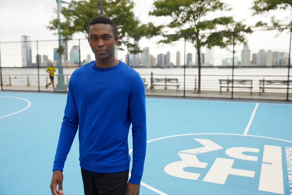 Свитшот унисекс Set In, темно-синий арт.WU01W006